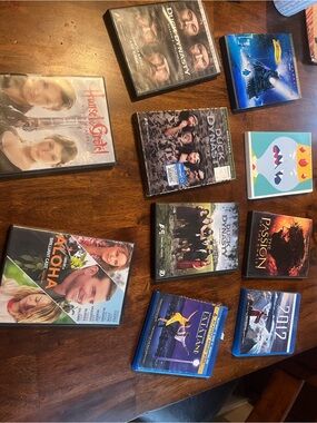 Assorted DVD & Blu-ray Movie Lot - Multi Color Cases
